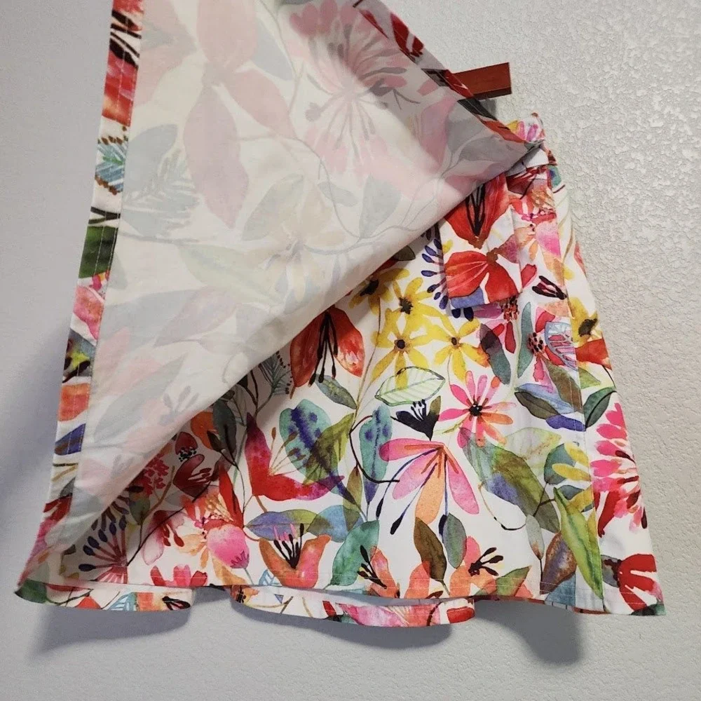 RIP SKIRT Floral Wrap Skort Golfcore Resort Summer‎ Size L